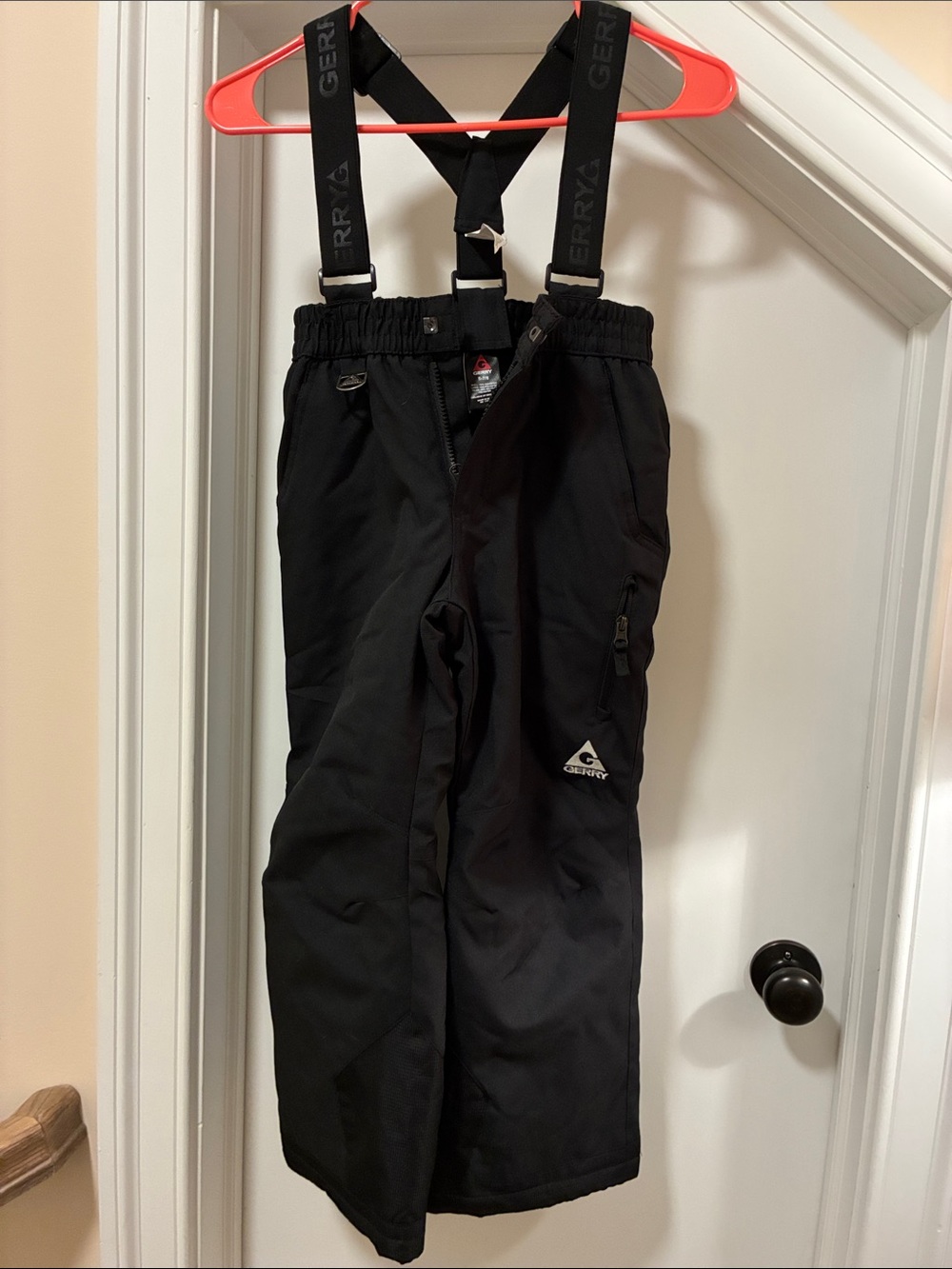 Gerry Black Kids Snow Overalls with Adjustable Suspenders